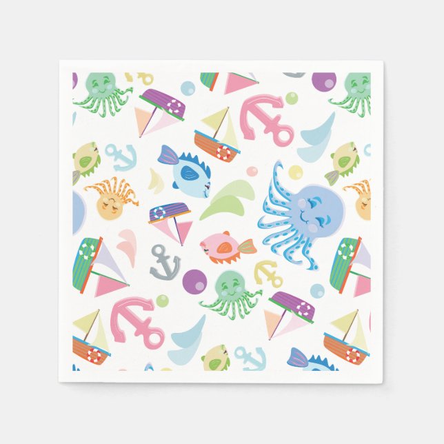 Nautical  napkin (Front)