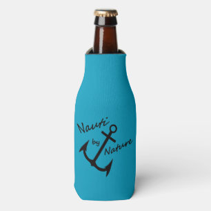 Nautical Nauti by Nature Girl Teal Bottle Cooler