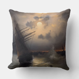 Nautical Naval Painting Marine Russian Art History Cushion