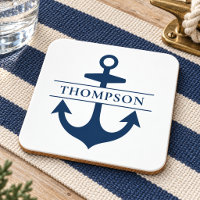 Nautical Navy Anchor Monogram Wedding
