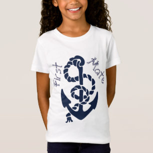 Nautical Navy Anchor Pattern T-Shirt