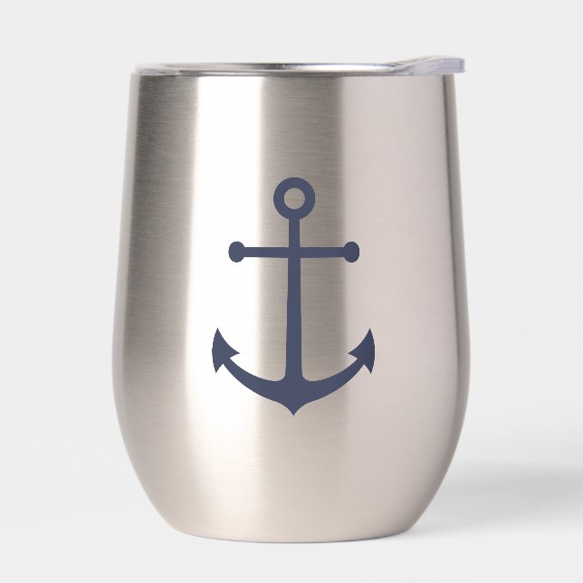 Nautical Navy Blue Anchor (Left)