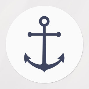 Nautical Navy Blue Anchor