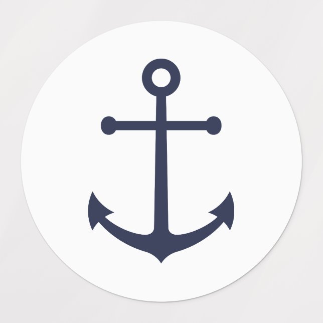 Nautical Navy Blue Anchor (Design 1)