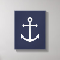 Nautical Navy Blue Anchor