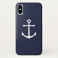 Nautical Navy Blue Anchor
