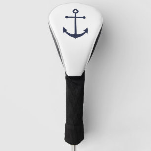 Nautical Navy Blue Anchor Golf Head Cover