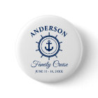 Nautical Navy Blue Anchor Helm Family Cruise