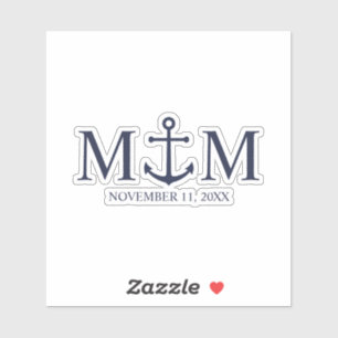 Nautical Navy Blue Anchor Wedding