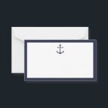 Nautical Navy Blue Anchor Wedding Advice&Wishes Advice Card<br><div class="desc">Modern Nautical Navy Blue Anchor Wedding Advice and Wishes Card
featuring navy blue anchor with title in navy blue modern sans serif font on white blank space with navy blue border.

Perfect for wedding,  baby shower,  birthday party,  bridal shower,  bachelorette party and any special occasions.</div>