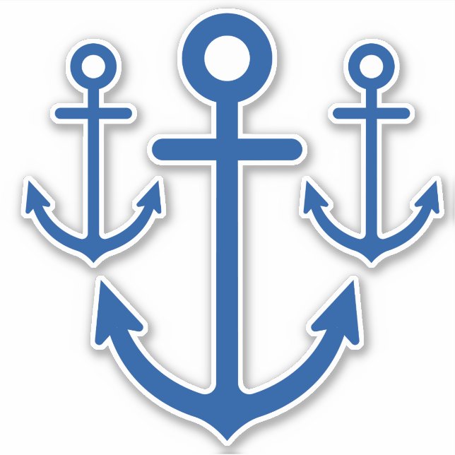 Nautical Navy Blue Anchors (Front)