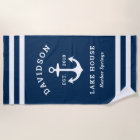 Nautical Navy Blue Custom Family Lake House