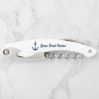 Nautical Navy Blue Personalised Boat Name