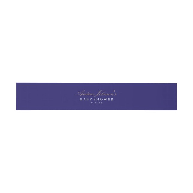 Nautical Navy Invitation Belly Band (Flat)