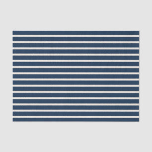 Nautical Navy Stripes Tissue Paper