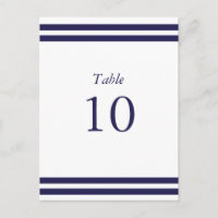 Nautical Navy Table Numbers