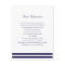Nautical Navy Wedding Insert