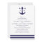 Nautical Navy Wedding Invitation
