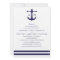 Nautical Navy Wedding Invitation