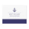 Nautical New Address Navy and White with Anchor