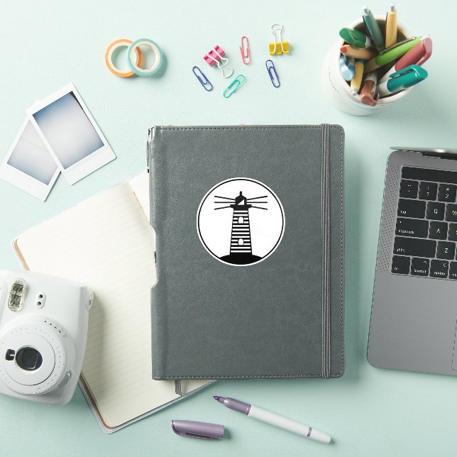 Nautical Ocean Beacon Lighthouse Striped Art (iPad Cover)