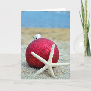 Nautical Ornament on the Beach Card