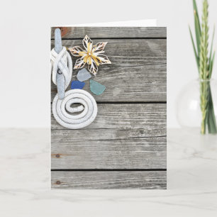 Nautical Ornament on the Pier Card