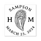 Nautical Oyster Shell Monogram with Name Date