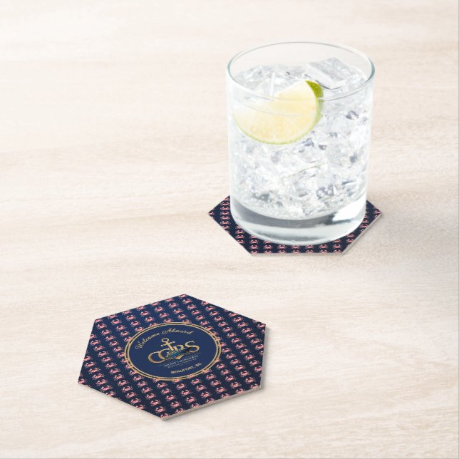 Nautical Paper Coaster (Insitu)