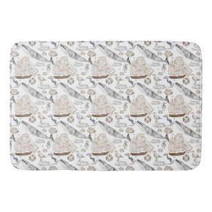 Nautical Pattern Bath Mat