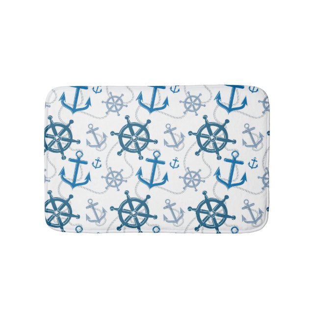 Nautical pattern bath mat (Front)