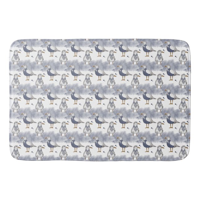 Nautical Pattern Bath Mat (Front)
