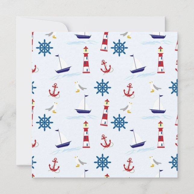 Nautical Pattern Card (Front)