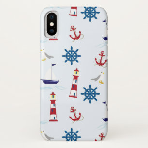 Nautical Pattern iPhone X Case