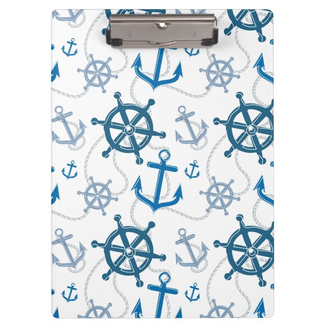 Nautical pattern clipboard (Front)