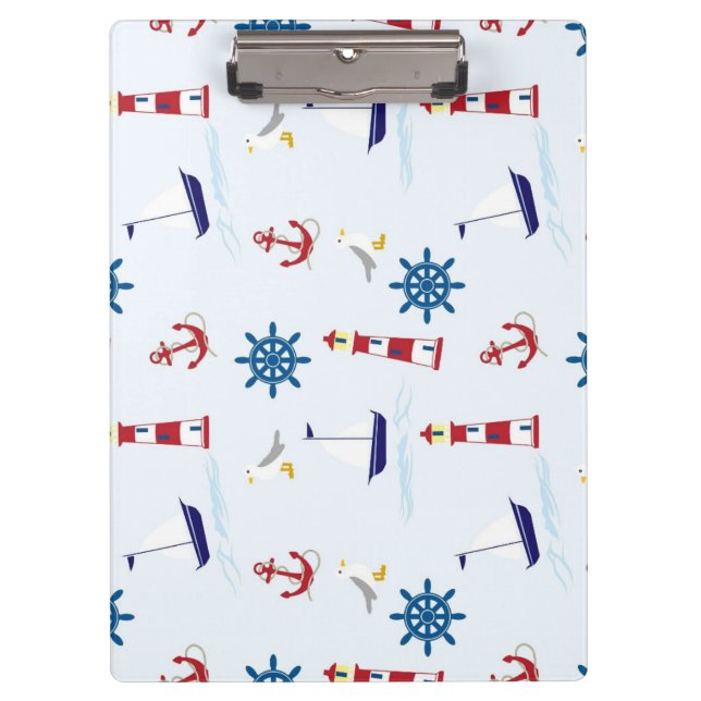Nautical Pattern Clipboard (Front)