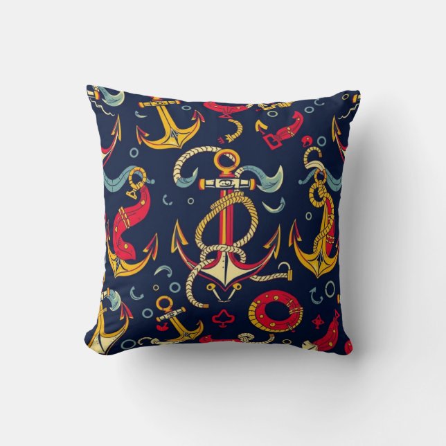 Nautical Pattern Cushion (Front)