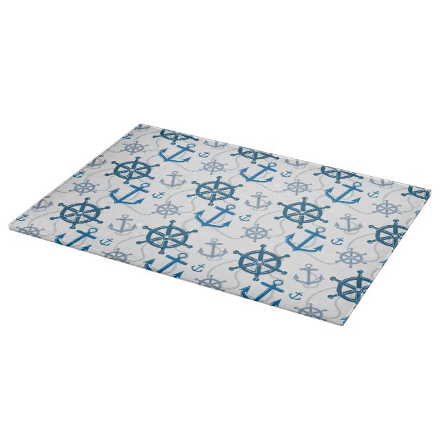 Nautical pattern cutting board (Corner)