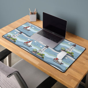 Nautical Pattern Desk Mat