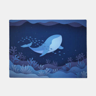 Nautical pattern doormat