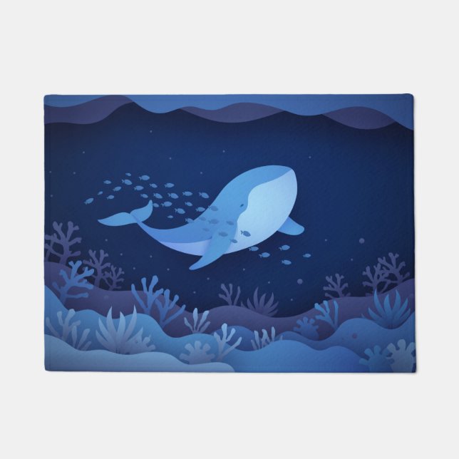 Nautical pattern doormat (Front)