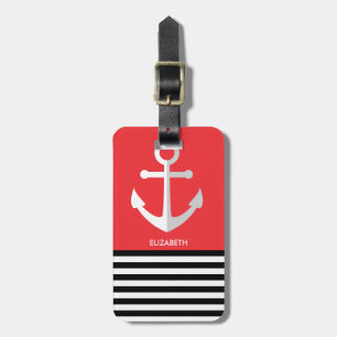 Nautical Pattern Luggage Tag