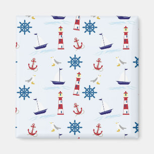 Nautical Pattern Magnet
