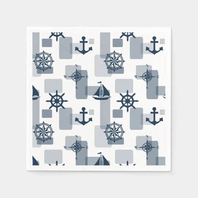 Nautical pattern napkin (Front)