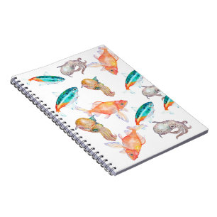 Nautical pattern notebook