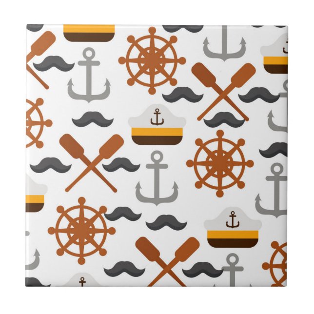 Nautical Pattern Tile (Front)