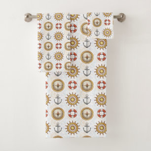 Nautical Pattern towel set