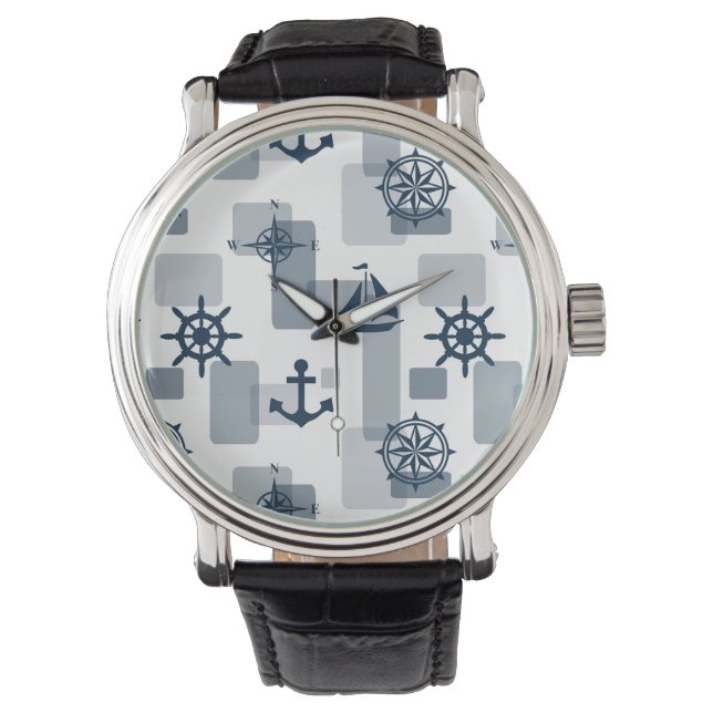 Nautical pattern watch (Front)