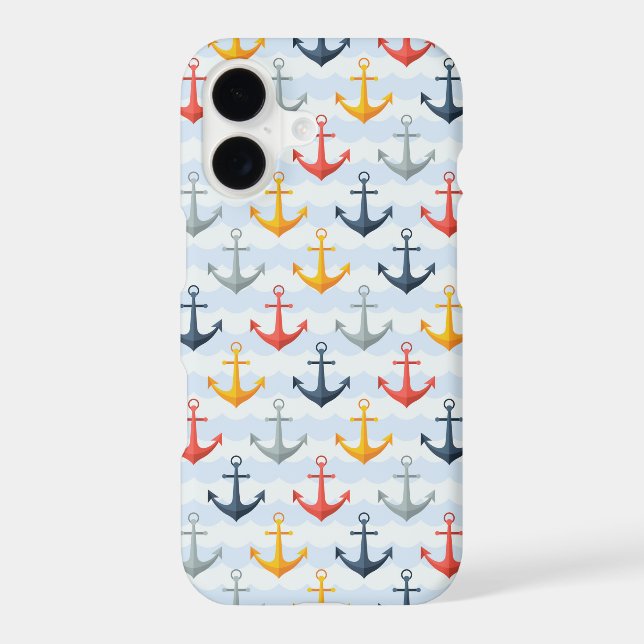 Nautical Pattern with Anchors (Back)