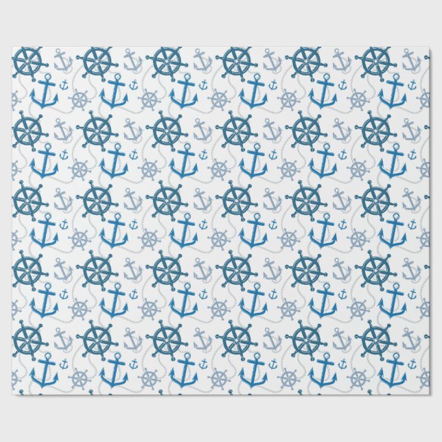 Nautical pattern wrapping paper (Seam)